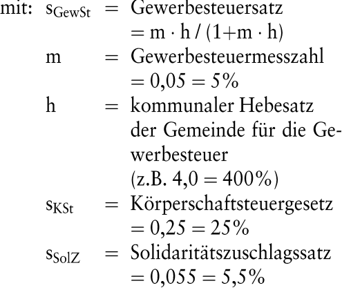 Steuern und Investition