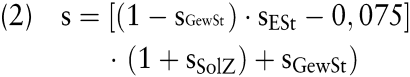 Steuern und Investition